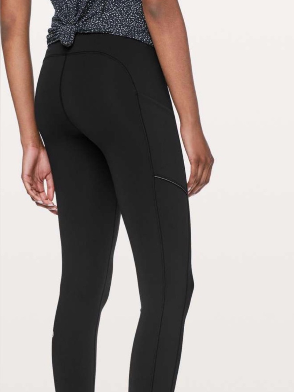 lululemon speed up tights Black Mid-Rise Side-Pocket Leggings 28 inch inseam - Picture 7 of 8